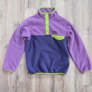 Patagonia Purple Synchilla Fleece Pullover, Youth Small 7-8Y (V4)